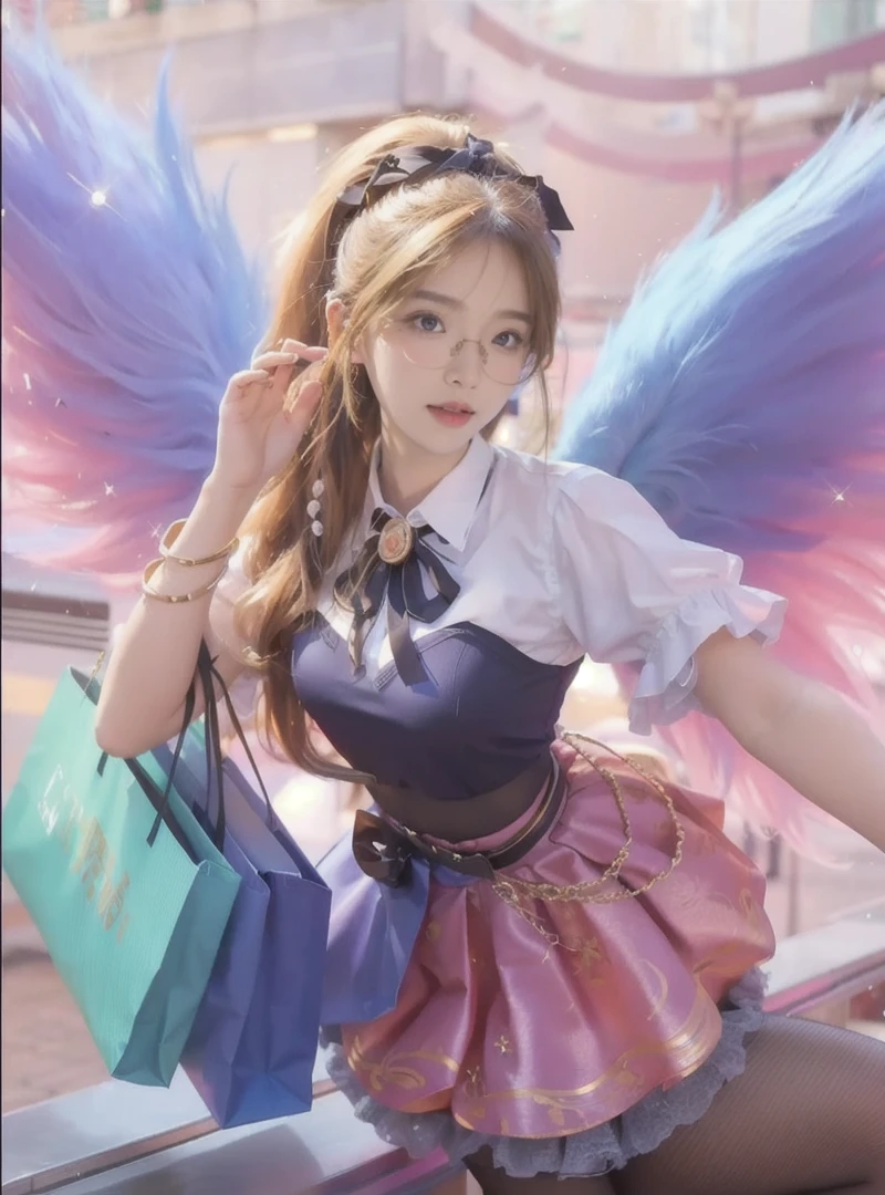 ulzzang-6500-v1.1, (raw photo:1.2), (photorealistic:1.4), beautiful detailed girl, very detailed eyes and face, beautiful detailed eyes, ridiculous, incredibly ridiculous, huge file size, super detailed, high resolution, very detailed, best quality, masterpiece, ((fashion clothing with diverse colors)), illustration, very detailed, CG, unified, 8k wallpaper, amazing, fine detail, masterpiece ,best quality, very detailed CG uniform 8k wallpaper, light on face, movie lighting, 1girl, 16 years old, long white hair, side splits, (big breasts), (no panties)), (glasses), ((dynamic pose))), ((sexy pose))), (camel toe), (half), (pantyhose)), ((black hip skirt))