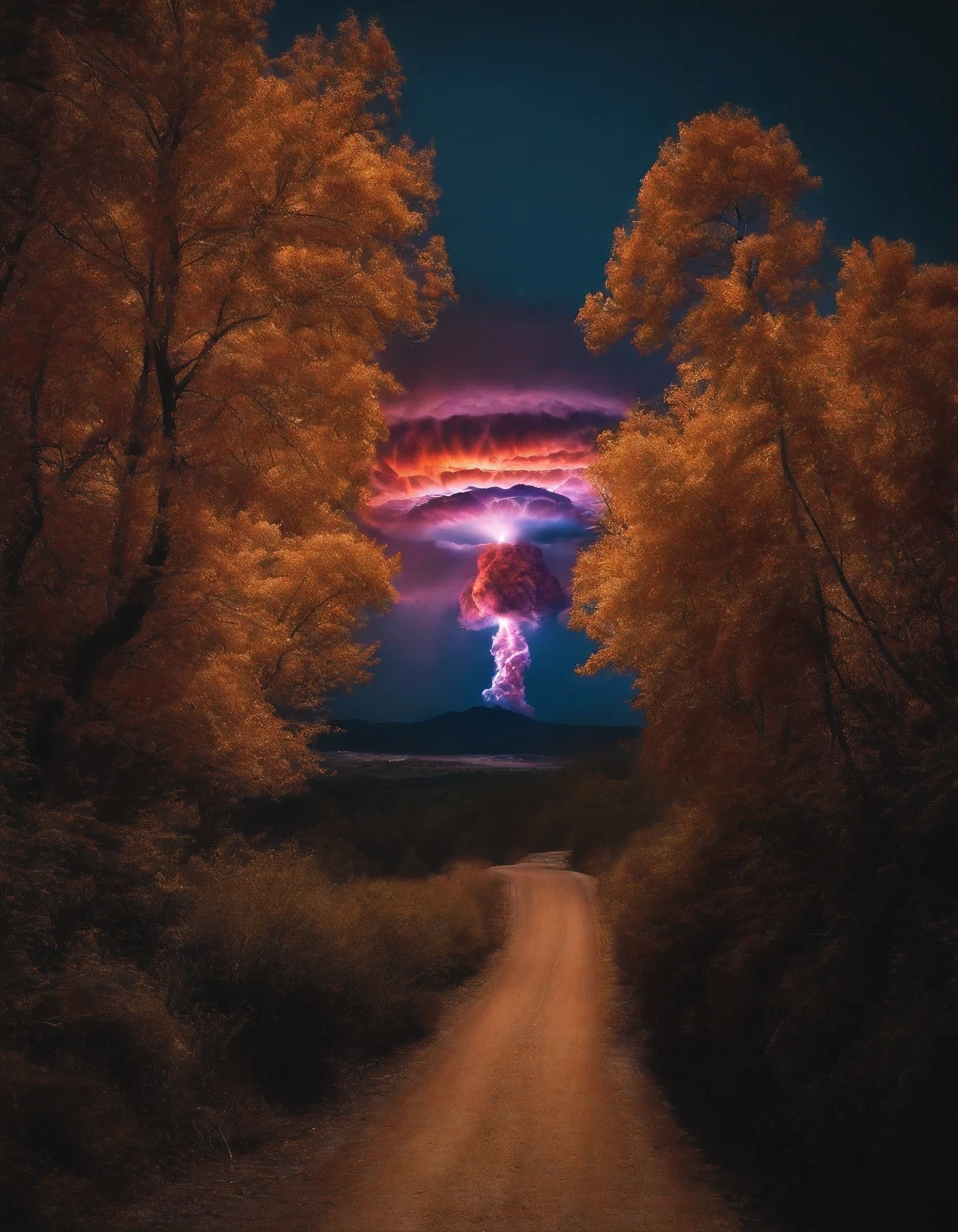 0,0001 milliseconds after a nuclear chain reaction
