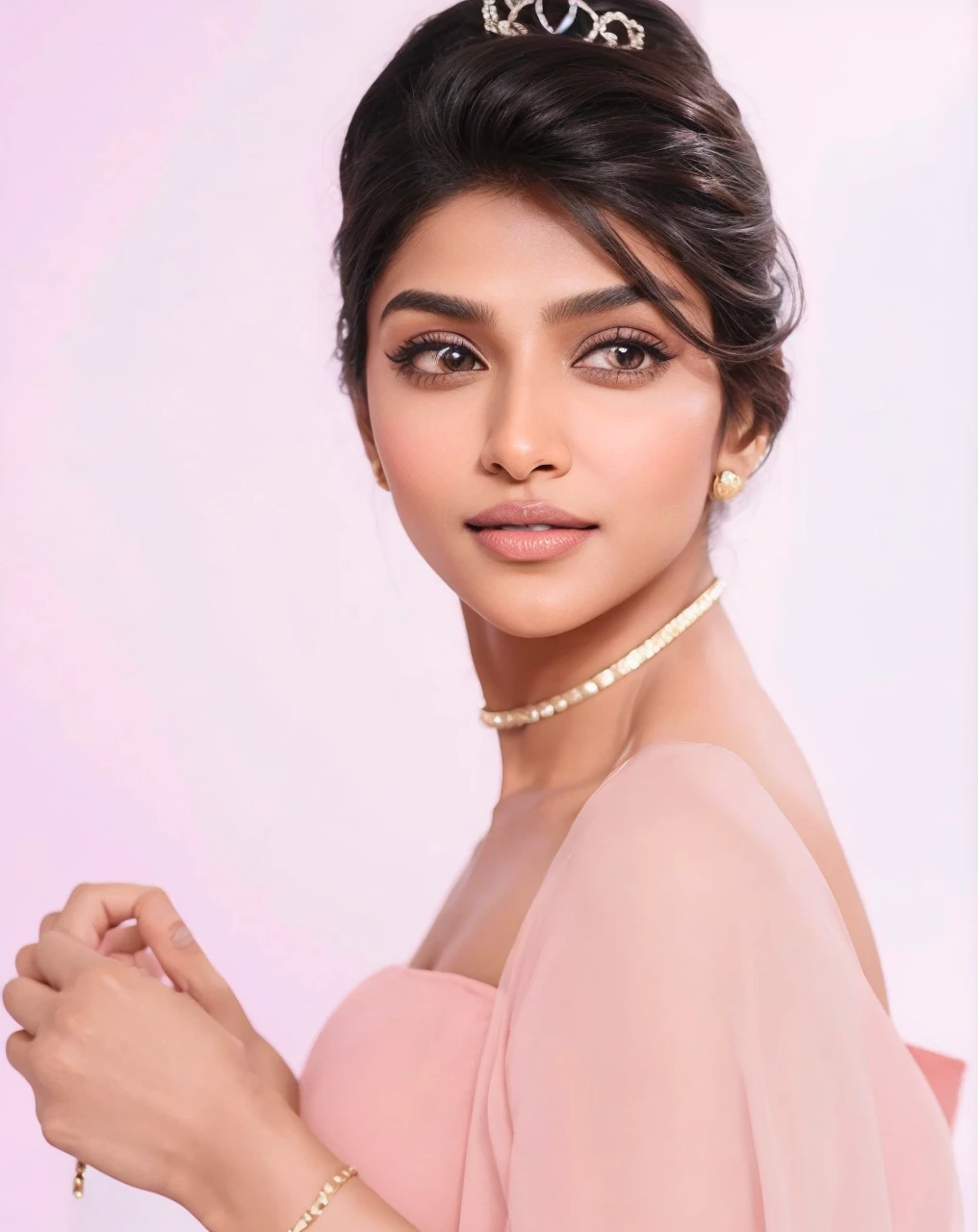 Deepika has a very attractive face, with high cheekbones and a well-defined jawline. Her almond-shaped, dark brown eyes are expressive and are often highlighted with elegant makeup. She has a straight nose, full lips and a bright smile that accentuates her dusky complexion. Her long, thick hair is usually styled in soft waves or a sleek, straight look. Deepika has a tall and slender athletic figure, standing around 5'9". She has a toned physique, with long legs and a graceful posture, which is often accentuated by her fashion-forward style sense. Best Figure Medium breasts Clothing Tight jeans and tight t-shirt T-shirt with B4UBEATS written on it 4K 8K