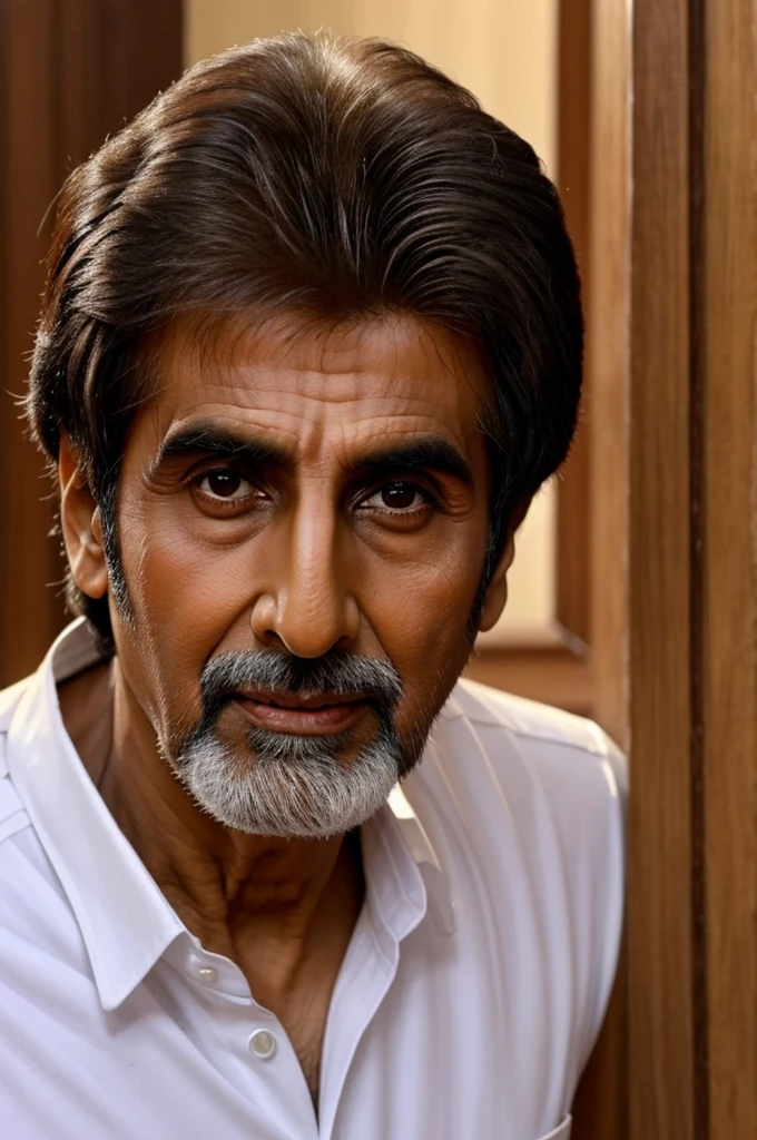 Amitabh bachan grand son look like he has brown hair hazel colour eyes and tall height muscular body white toned skin