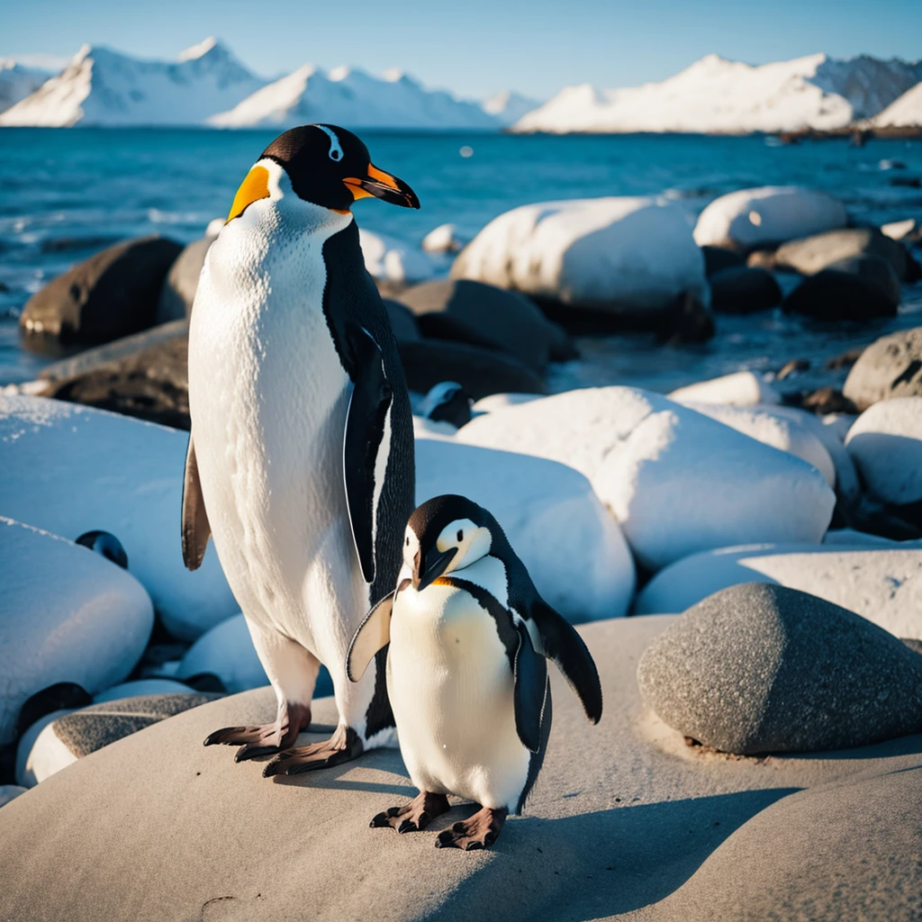 penguin,rock