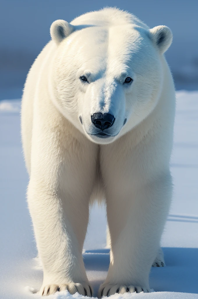 Polar bear image, 3d