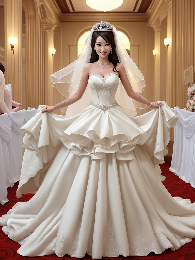 Wedding dress Wedding hall tiara
