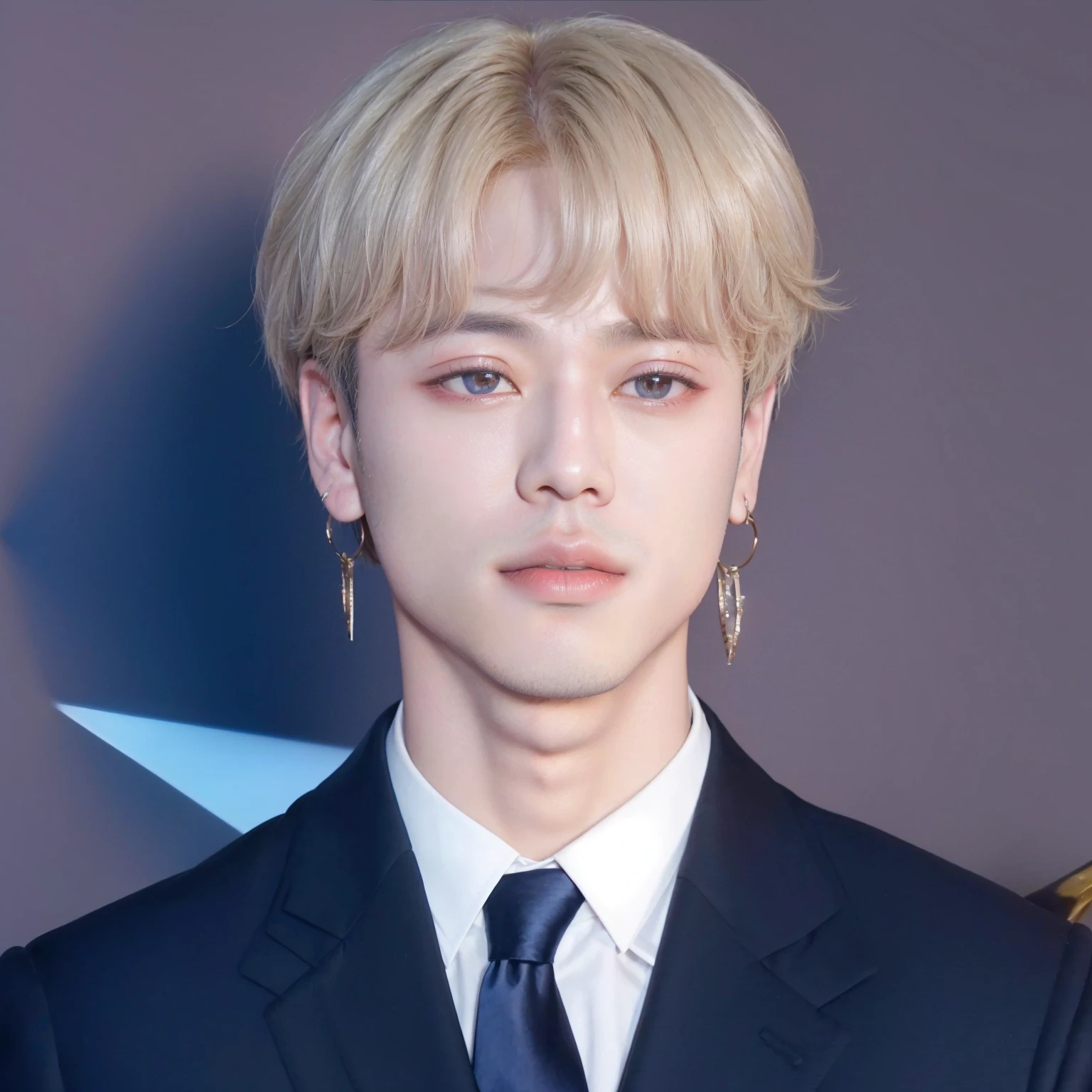 Arafed image of a man in a suit and tie posing for a photo., Jimin, Jimin\full lips, Jimin\his right eyelid is swollen, park Jimin, accurate Jimin face, Jimin\'s grecian nose, taken in the early 2020s, Yanjun Chengt, kpop idol portrait, Jimin