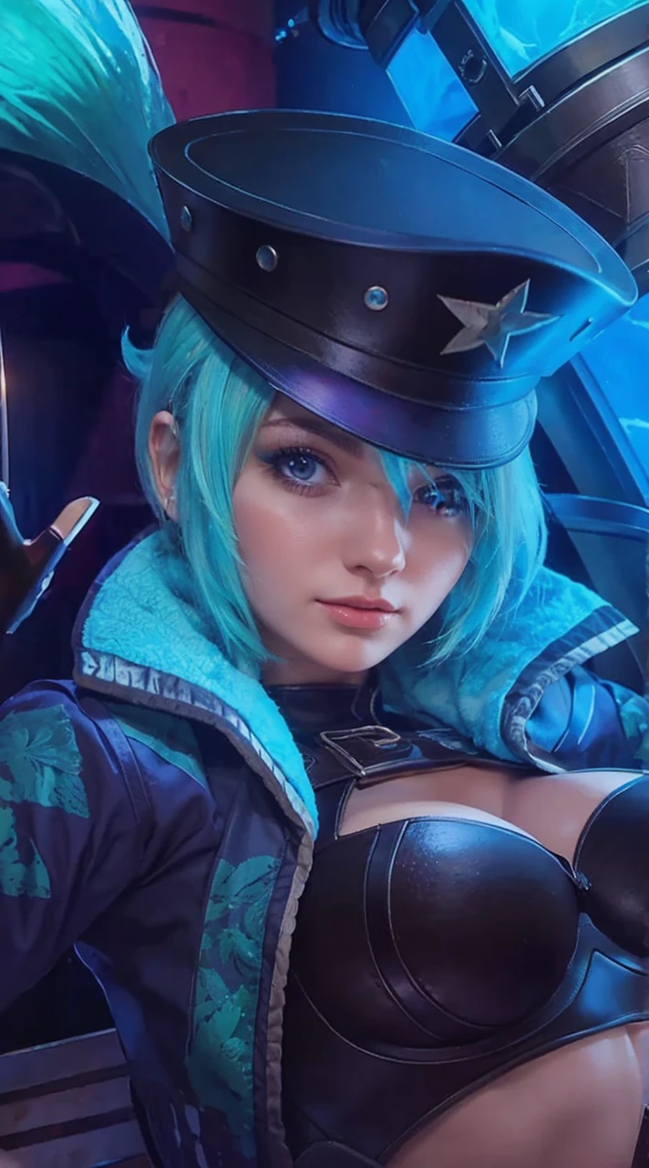 8k, ultra hd, ultra detailed texture, hyper realistic, masterpiece, detailed texture, detailed face, detailed skin, detailed lighting, (photorealistic:1.5), best quality, beautiful lighting, cinematic lighting, professional lighting, ultra highres, realistic, detailed hair, real hair, high quality, (realskin:1.5), extremely detailed, finely detail, ultra-detailed, 1girl, smile, cute face, blue hair, red lips glossy, blue eyes.