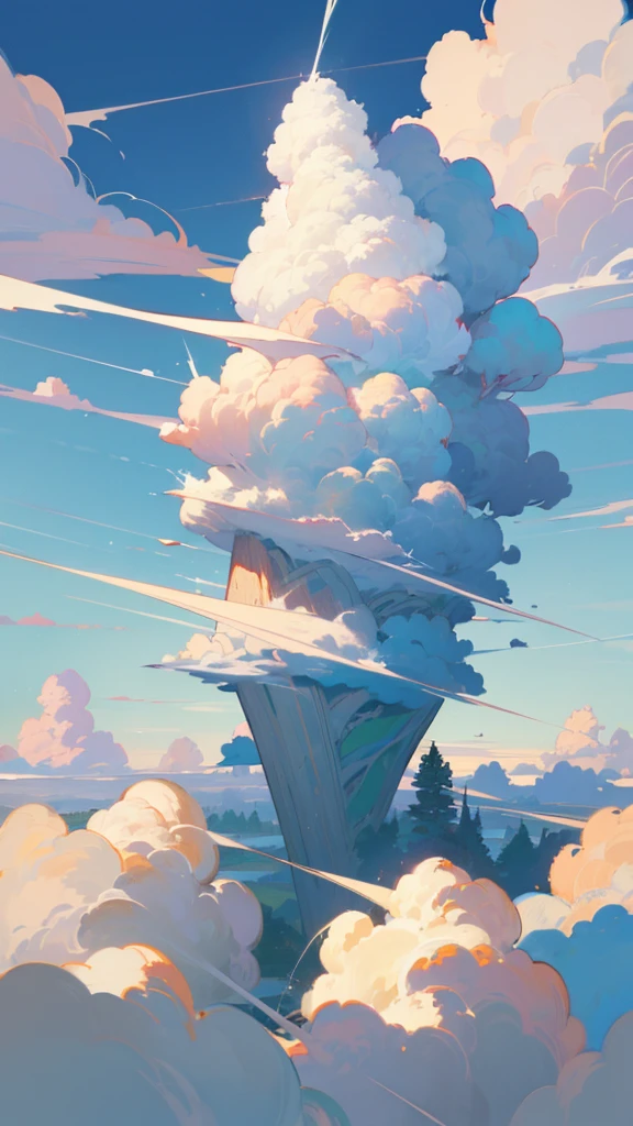 bluesky,white cloud,yama,aqua --auto