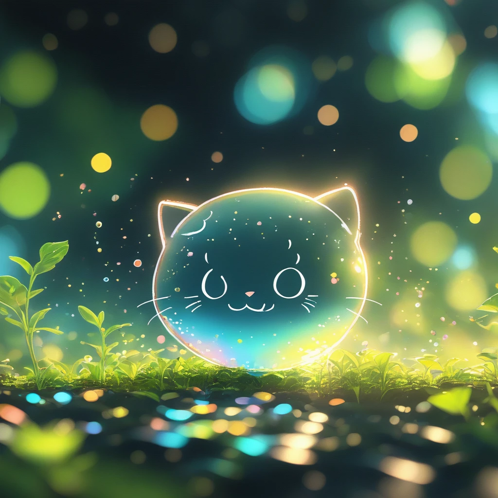 (masterpiece, Highest quality:1.2), Fisheye Lens:1.4,Multiple cats close-up on a black background, Cute numbers艺术, Beautifully detailed digital art, 8K high resolution illustration wallpaper, Cute numbers, Blurred dream picture, 8k HD wallpaper illustration, Cute 3D rendering, Beautiful artistic illustration, 2D illustration, 2D illustration, Blurry dreamy illustration, Spectacular concept art. Thematic Depth,