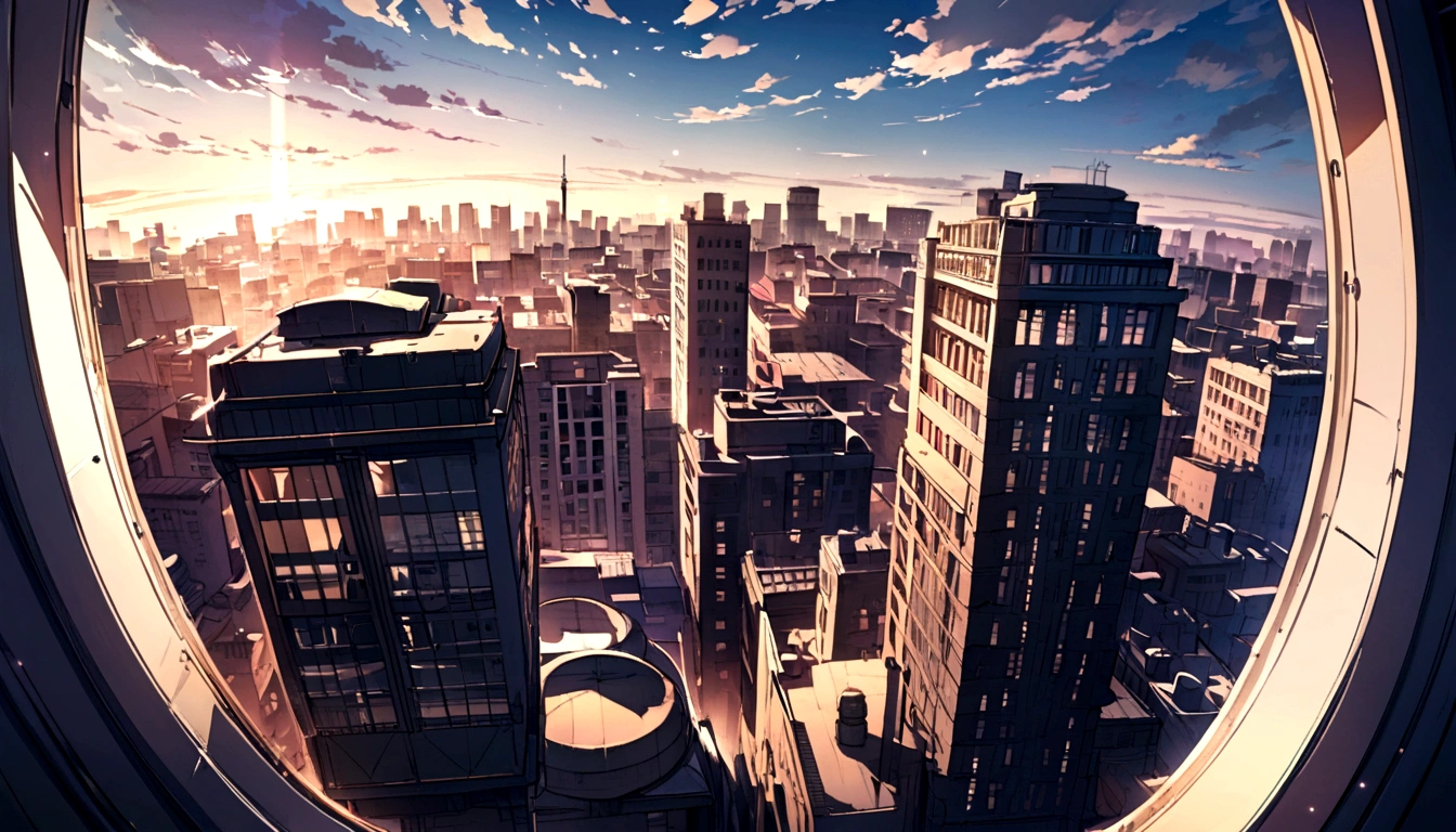 Zoom Office Background Morning Light, Windows, City View