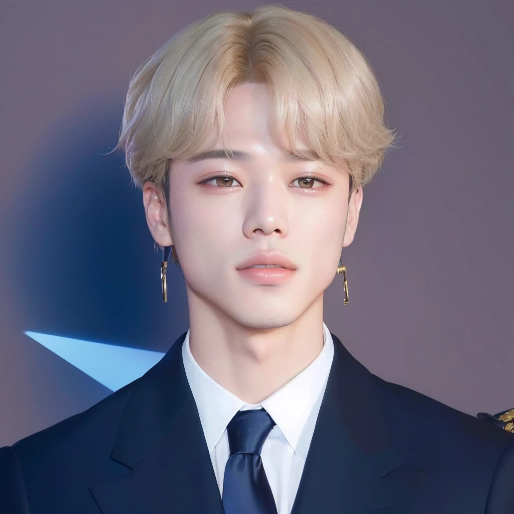Arafed image of a man in a suit and tie posing for a photo., Jimin, Jimin\full lips, Jimin\his right eyelid is swollen, park Jimin, accurate Jimin face, Jimin\'s grecian nose, taken in the early 2020s, Yanjun Chengt, kpop idol portrait, Jimin