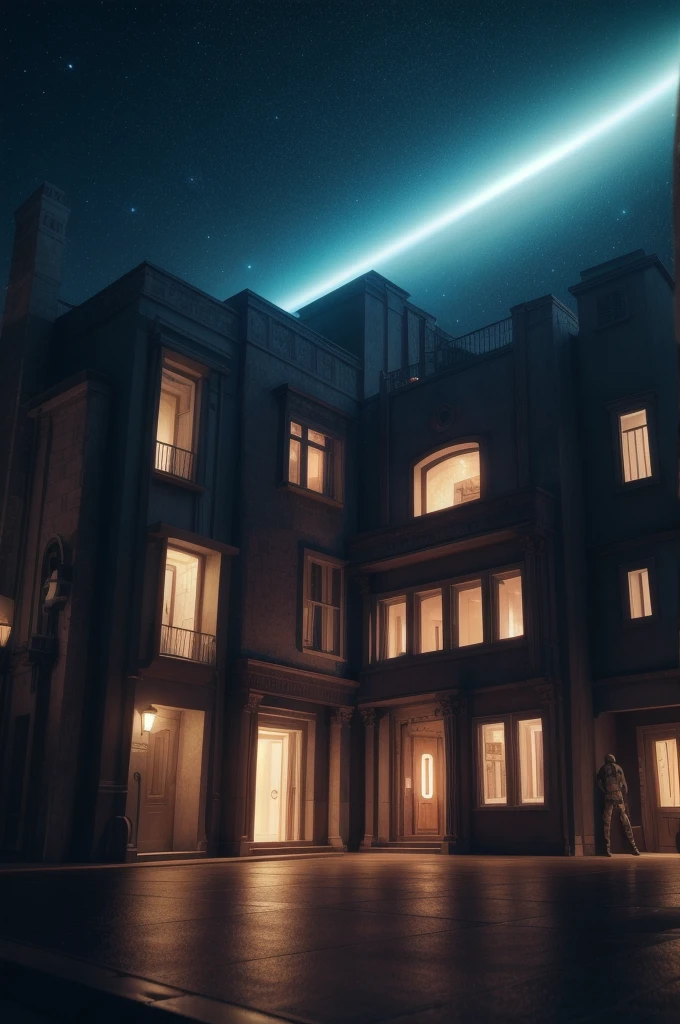 dark futuristic fantasy house, in space, sci-fi theme, landscape, neon lights, architectural visualiization, (RAW photo, real, best quality, masterpiece:1.2), detailed, (hyper realistic, photo-realistic:1.2), high quality, (dark lighting:1.2), perfect lighting