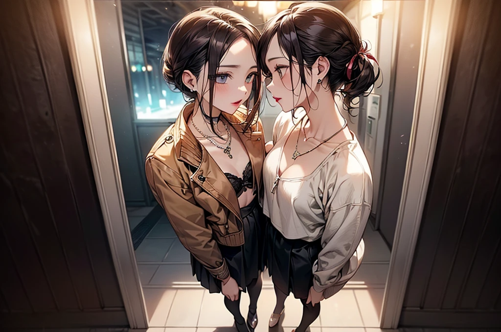 nsfw, (masutepiece, Best Quality), extra detailed face, Eyes with beautiful details, of the highest quality, brunette hair, Beautiful face, nipple, one girl one man,