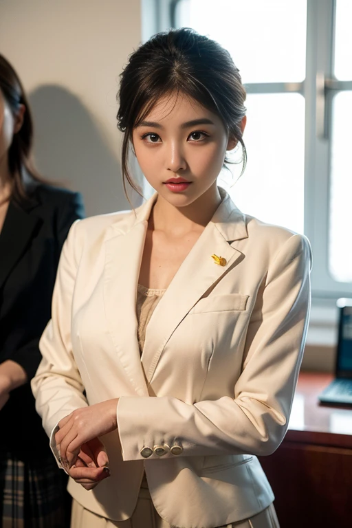 8K, RAW Portrait (Japanese women),masterpiece、Photorealistic:1.2、Realistic, Ultra-high resolution, Highest quality, Real Life Photos ,( in the evening :1.1),
((((1 female:1.5)))), (((Two girls showing off their panties In the room)))、(Cute face:1.3)、Japanese women,((office lady))、((本物のoffice lady))、((suit:1.6))、 (skirt:1.3)、Short Hairstyles,Slender body,、In the room、
、big, beautiful, beautiful目, Black Hair,(Written boundary depth:1.3)、 ((Dark brown eyes:1.2))、(Realistic skin texture:1.3)、(Immersive atmosphere:0.8、Chiaroscuro:1.2) 、(Look Viewer:1.4)、((Embarrassed look:1.7))、((Red cheeks:1.3))、((From belowの天井:1.2))、(smile:0.7)、((She&#39;s wearing tiny white silk panties))、((Panty shot))、((skirtをまくり上げる女性))、((From below:1.28))、((Crotch close-up:1.54))、((Pants with emphasis on the photo))、the most beautiful woman in the world、the most beautiful woman in the world、((Spread your legs out to the side:1.4))、