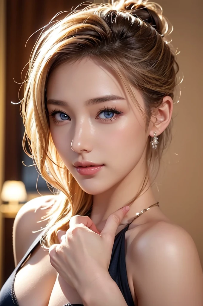 Hair tied up、whole photo、Front view、woman2名、Sexy face、short hair、 city、Sexy black suit、A look of complete lust、(((masterpiece)))、((Highest quality))、((超Realistic))、成熟したwoman、成熟したwoman、perspective、Very detailed、Perfect hands、Finger details、beautiful and detailed eyes、Brown eyes muscular body、Perfect captivating eyes、Front viewア、Kayden Kross .Cowgirl、Best image quality、Fine-grained image quality、beautiful、Europe, woman, French, woman italienne, woman italienne, smile、blue eyes、 blonde 、jewelry, blue eyes, Realistic, High resolution, Soft Light,Hip Up, Glowing Skin, (Detailed face),tattoo, jewelry, , night, blonde hair, Wavy Hair, beautiful soldier, Attractive appearance, smile, Perfect Style, Perfect balance, Fine skin, Naughty look,