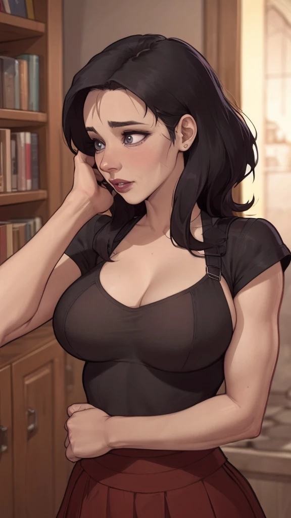 Character actress Jennifer Connelly a close-up of a woman in a skirt posing for a photo, neckleace, amaranth, Yennefer of vengerberg, Alena Aenami e Artgerm, better known as amaranth, beautiful maiden, Yennefer, tifa lockhart, lara croft medieval, revealing clothing, tifa lockheart, captivating and seductive