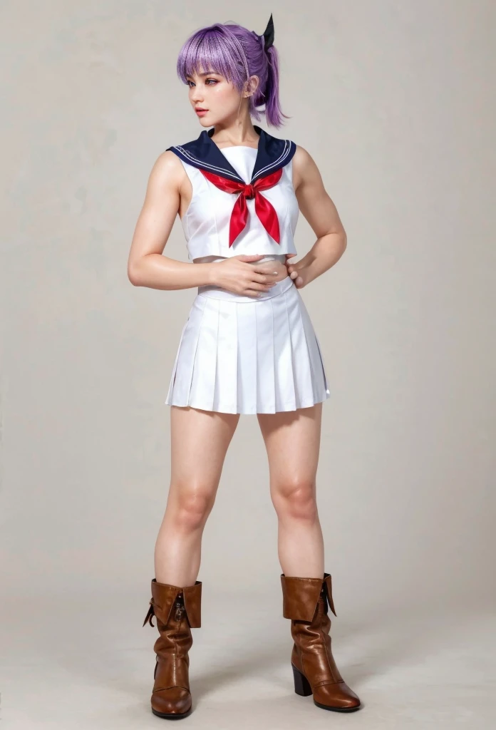 Ayane, (best quality, ultra-detailed), (realistic:1.37), beautiful and detailed face, ultra-realistic texture, delicate face, delicate body, red lipstick, bright colors. High definition, 8K.