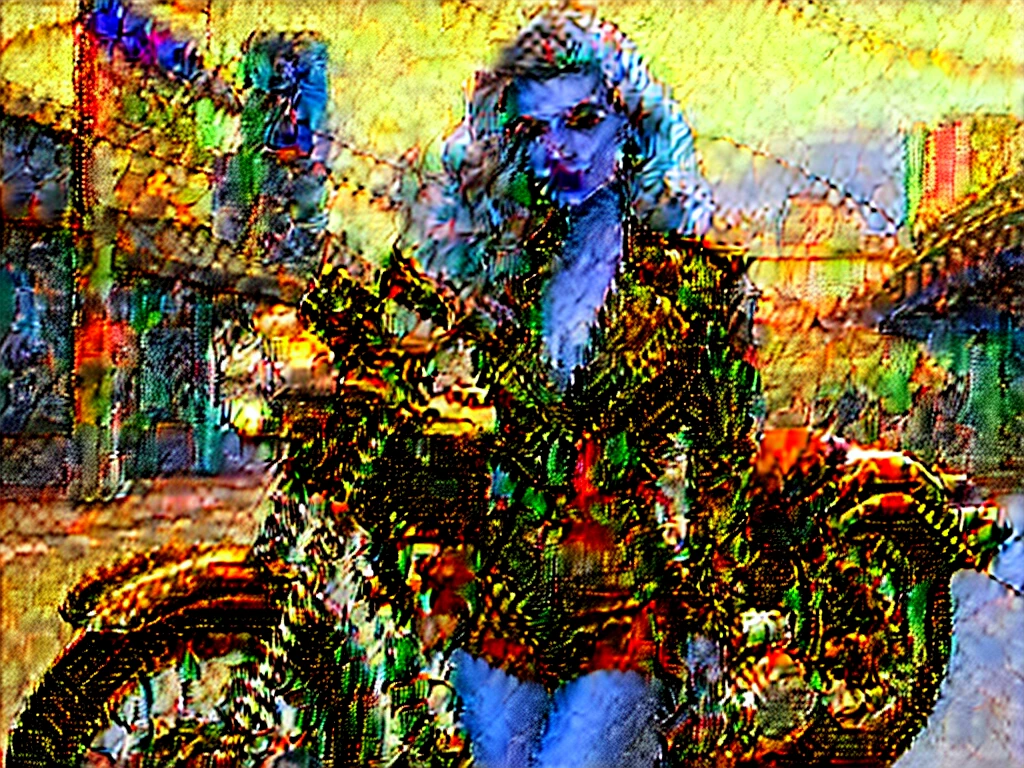 1girl, 25 years old, Solo, (Aesthetic artwork), light grey eyes, big mouth, full lips, very pale skin, (large breasts:1.2), (slim hips, slim waist, slim legs: 1. 1), detailed skin, (next to a classic motorbike:1. 3) designed in 1950, looking at the camera, open leather bodysuit, (black military plate cap:1.6), on a Las Vegas street, blonde hair, curly hair, (at night), blonde hair, curly hair, hair above shoulders, long hair, wavy hair, wide eyes, ringed eyes, long eyelashes, seductive smile, soft lighting, (front view: 1. 3), (great detail), (hyper-realism), (masterpiece), anatomically correct), (textured skin: 1. 3), (best quality), (8k), (best quality), (8k)
