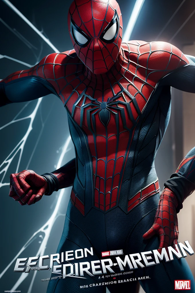 Create a poster for the movie The Amazing Spider-Man Including the electron in the realistic 4k poster