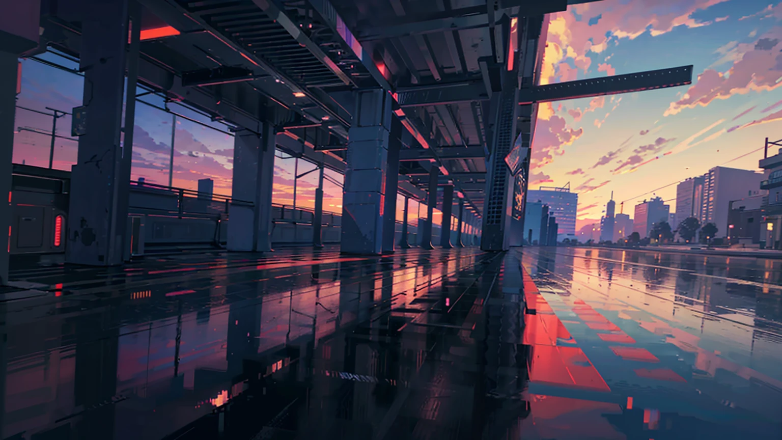 Pixel art, (masterpiece),( Highest quality),Smooth animations,Immersive Storytelling,infinite possibilities,Super detailed,Vibrant colors,Sunset lighting,Detailed pixelated characters,Dynamic Background,Colorful landscapes,Retro games,80s atmosphere,Neon Signs,Reflection effect,Pixel perfect,night