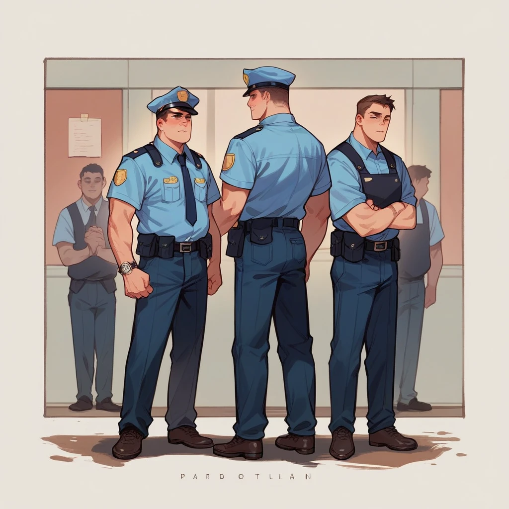 (Realistic: 1.1) Photo, f 1.5, volumetric lighting, RAW, 8k, HDR, RAW, art station trend, a male police officer opens his mouth to speak, mouth opens, police questioning, police open mouth to speak, mouth talking expression, two policemen, at the door, at the door of the corridor, at the door of the living room, the police officer holds the bill, looks at the camera, the camera is the book police, the police hold the bill, the background is inside the aisle of the community, (the shot is mainly the police officer holding the bill, the mouth is open 1.2)