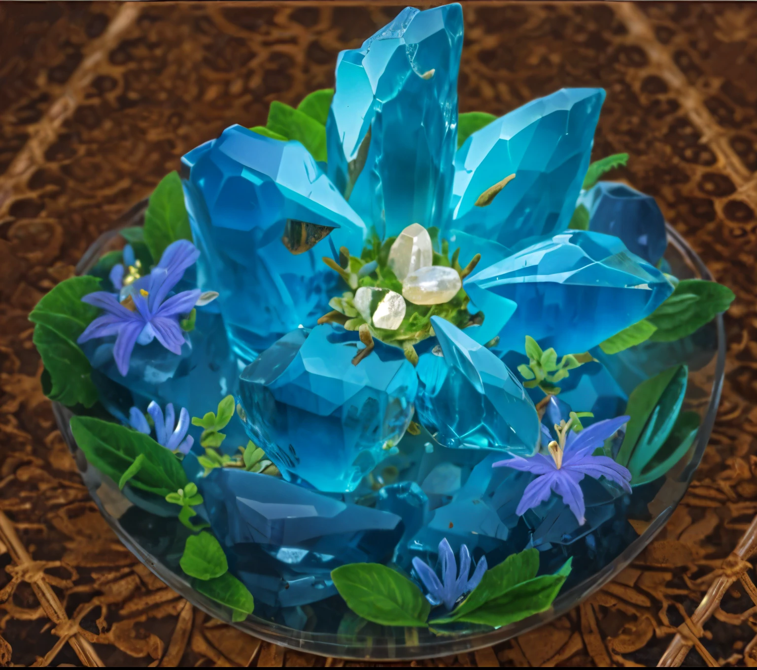 masterpiece, best quality, (((Crystal))), ice material