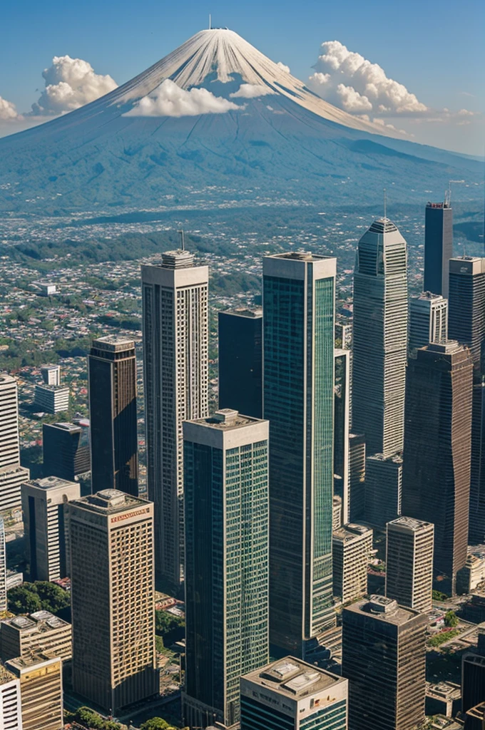 Three identical 425 m skyscrapers in Guatemala