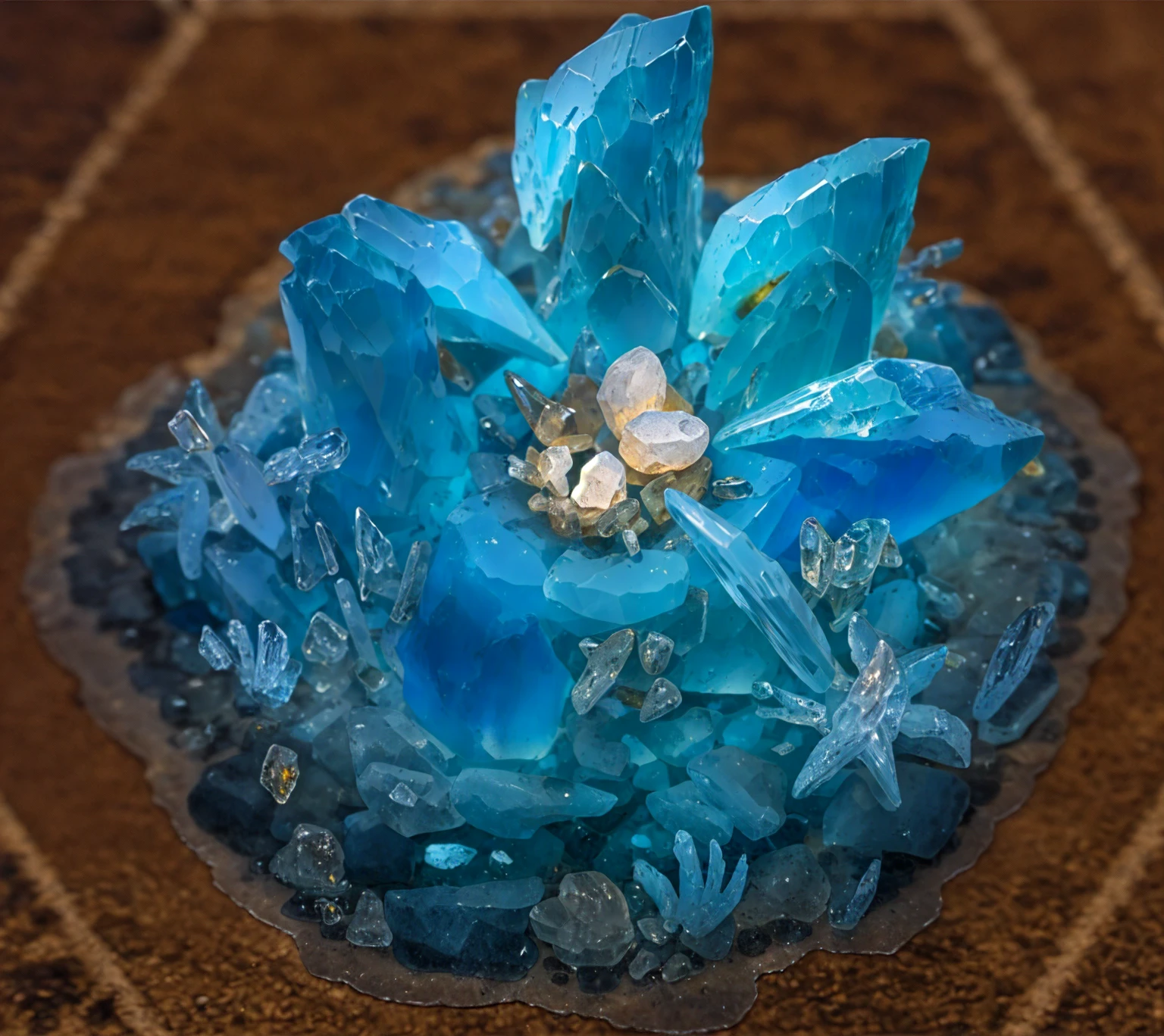 masterpiece, best quality, (((Crystal))), ice material