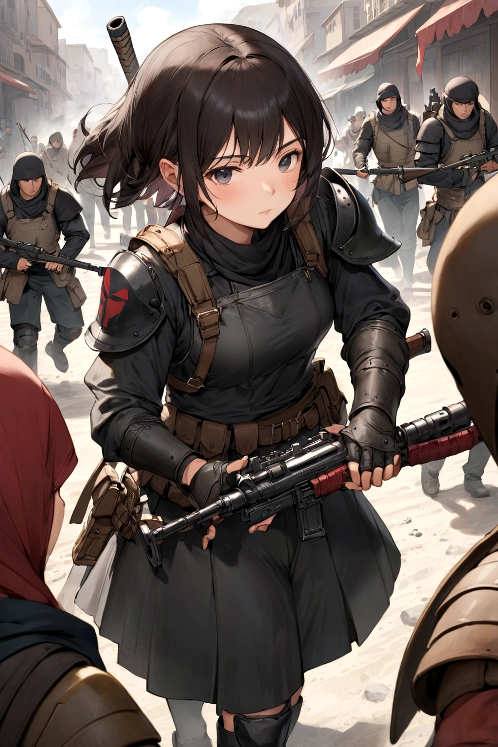 low level mercenary using cheap weapons and cheap armor