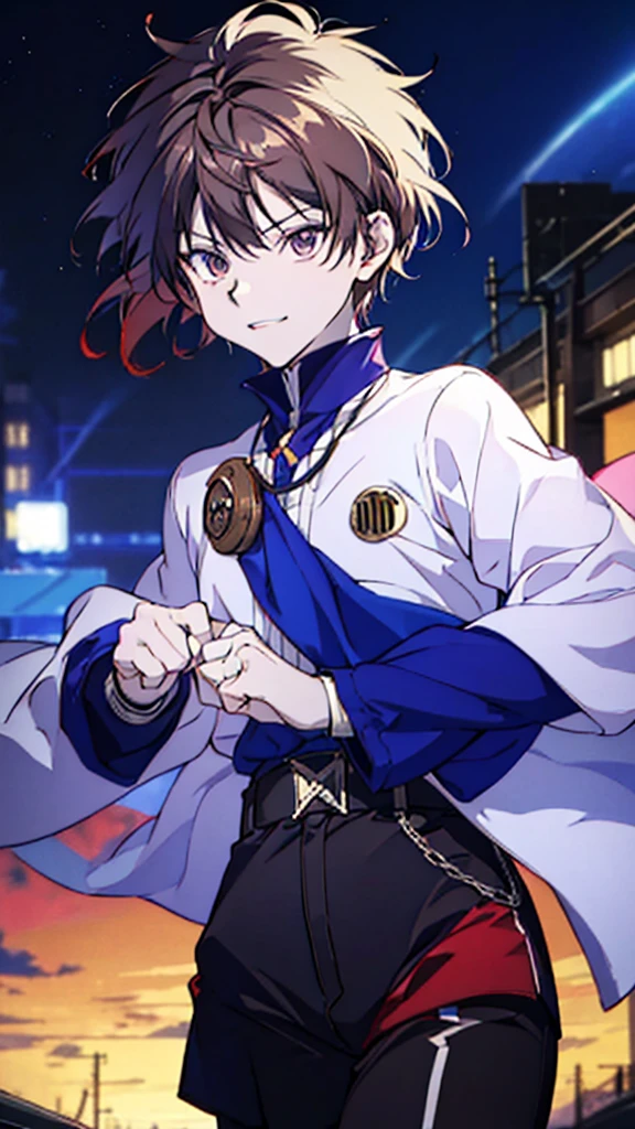 Anime boy with brown hair and stylish clothes, Hololive, From the Azur Lane video game, Live2D Virtual Youtuber Model, Azur Lane Style, pixiv daily ranking, Popular on pixiv, Details of 8k characters, Top rated on pixiv, Visual Novel CG, Pixiv 3DCG, I deny that, Topics on pixiv