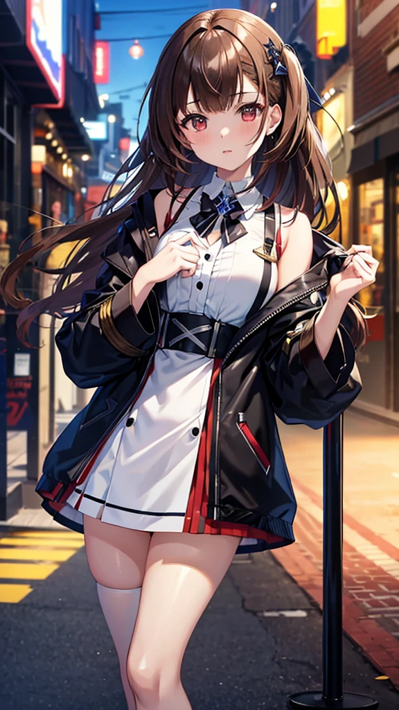 Anime boy with brown hair and stylish clothes, Hololive, From the Azur Lane video game, Live2D Virtual Youtuber Model, Azur Lane Style, pixiv daily ranking, Popular on pixiv, Details of 8k characters, Top rated on pixiv, Visual Novel CG, Pixiv 3DCG, I deny that, Topics on pixiv