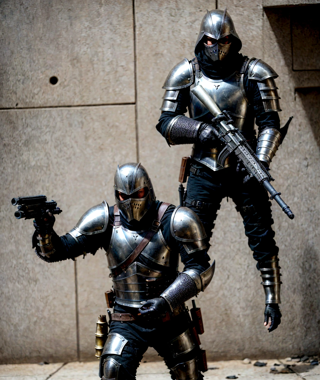 low level mercenary using cheap weapons and cheap armor