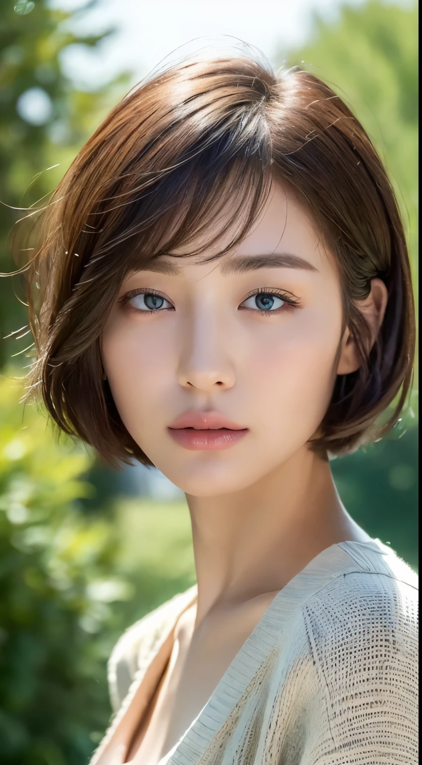 ((best quality、8K、masterpiece:1.3))、1 girl、Beautiful woman with slim abdominal muscles:1.3、(Medium to short hair、:1.2)、Cardigan:1.1、Highly detailed face、Delicate eyes、Double eyelids There's pink There water Get wet t-shirt Large Breasts