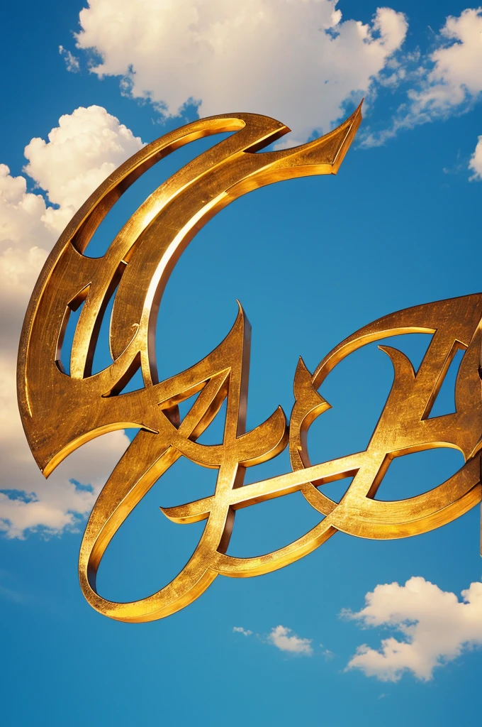 Beautifully written in the sky Sabbir Arabic letters