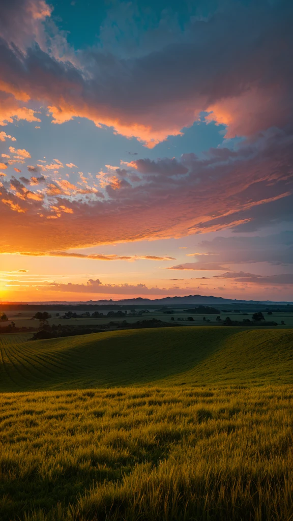 Highest quality,Vast land,Sunset