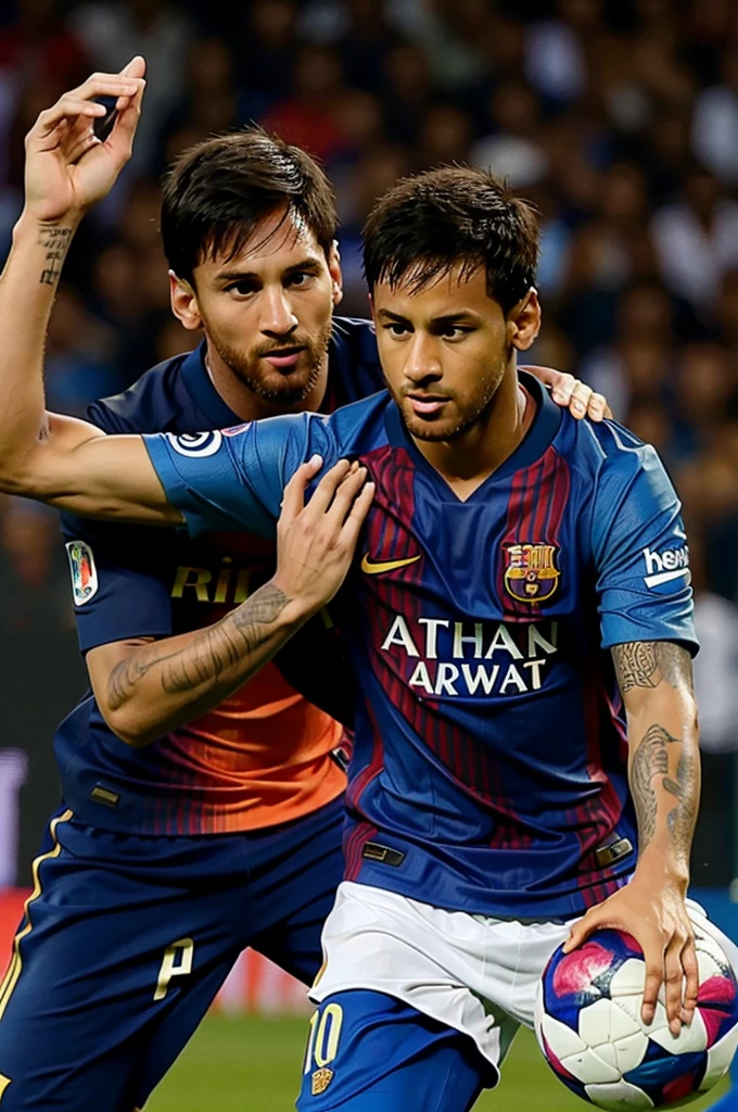 Messi playing in india along with neymar