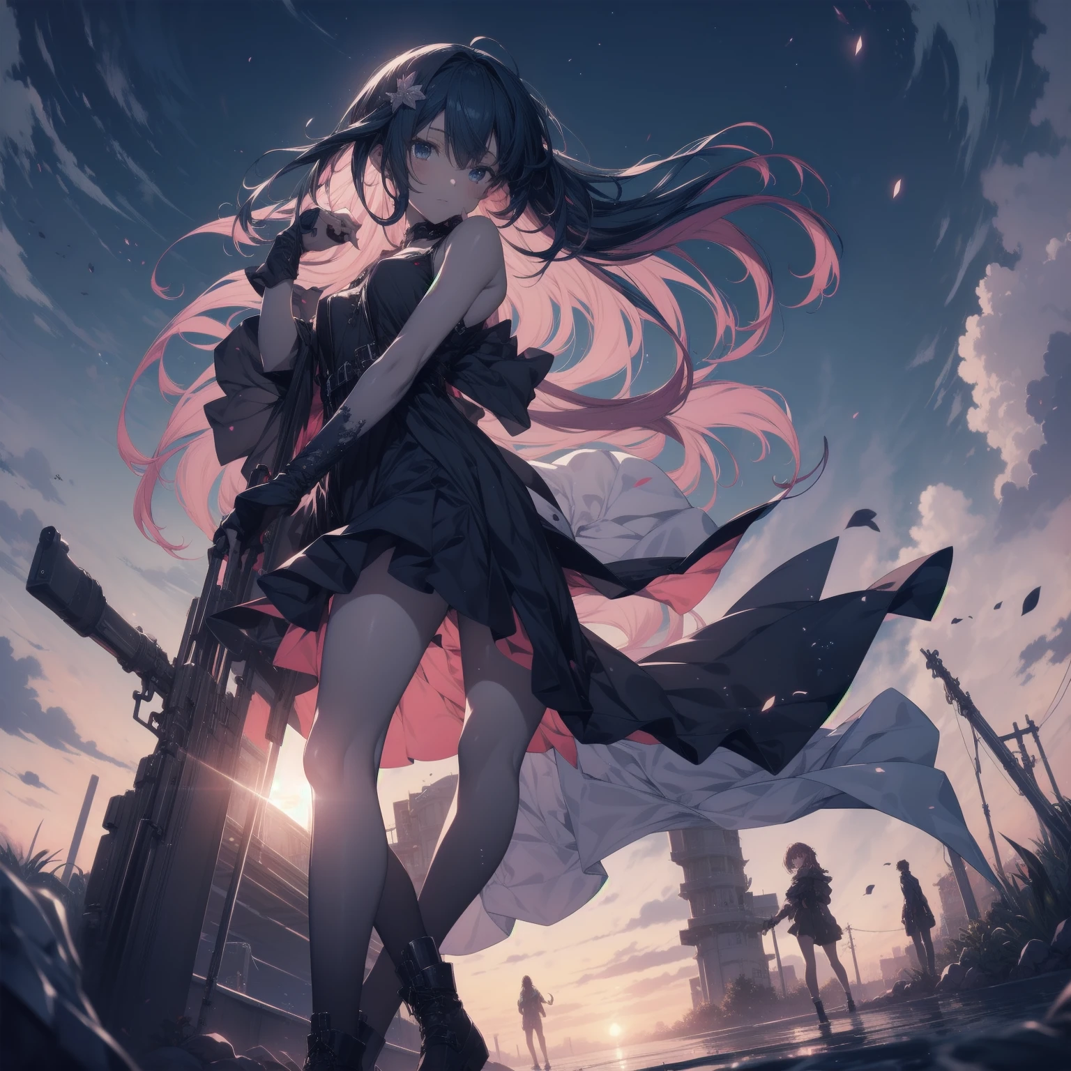 ultra-absurdres-Top quality by artist God, ultra-detailed, high resolution, anime moe artstyle, best anime 8k konachan wallpaper, pixiv contest winner, pool:2810, perfect anatomy,break, 1girl, tank top, (Detailed Lighting), (Detailed background),outdoors. break,super detailed skin, Best cinematic lighting powered by famous artist, 8k,beauty illustration,photoshop_(medium),very aesthetic,break,((artist:toosaka_asagi )), artist:clamp ,artist:carnelian ,artist:kantoku ,