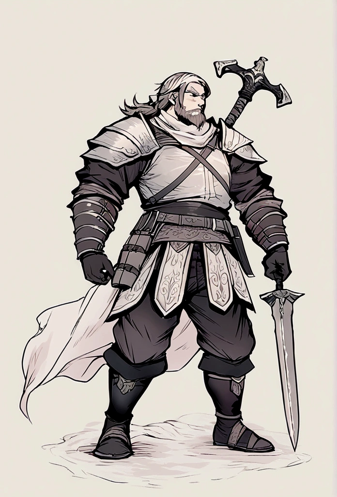 low level mercenary using cheap weapons and cheap armor