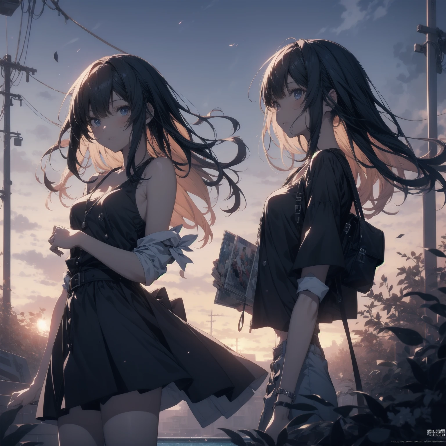 ultra-absurdres-Top quality by artist God, ultra-detailed, high resolution, anime moe artstyle, best anime 8k konachan wallpaper, pixiv contest winner, pool:2810, perfect anatomy,break, 1girl, tank top, (Detailed Lighting), (Detailed background),outdoors. break,super detailed skin, Best cinematic lighting powered by famous artist, 8k,beauty illustration,photoshop_(medium),very aesthetic,break,((artist:toosaka_asagi )), artist:clamp ,artist:carnelian ,artist:kantoku ,