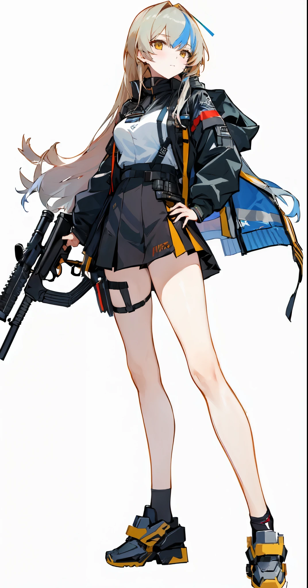 anime girl with gun, from girls frontline, fine details. girls frontline, girls frontline style, m4 sopmod ii girls frontline, girls frontline cg, girls frontline universe, girls frontline, kantai collection style, from arknights, mechanized soldier girl, azur lane style, from the azur lane videogame, masterpiece, highest quality, 8k, beautiful, anime girl,