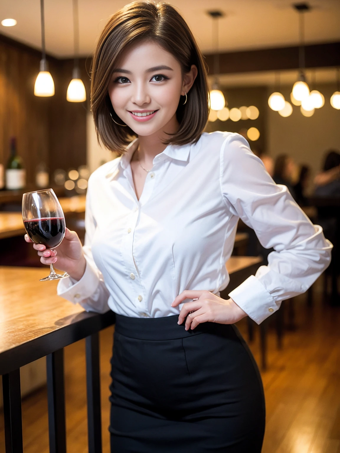 ((Highest quality、8K、masterpiece:1.3))、slimカップル、Pink Lover、modelカップル、(Realistic, Intricate details:1.2), full-course dinner、Wine Party、Amazing view of the sunset sky and clouds、A bright smile、The wonderfulness of smile、Bright image、The beauty of wine, Beautiful Face, blue eyes, The light shines on your face, Blushing, short hair,Bright Face、 (Age 37), 39 years old, red wine 、Appetizers、Italian food、Wine bottle、Champagne、sparkling wine、Two beauties、Brown Hair、Shortcuts、Long sleeve shirt、dress、Beautiful woman 1, (slimな顔), (The body is slim), (Brown Hair), (Shortcuts), cheeks turn a little red,Attractive beauty、restaurant, In a prominent place (From the waist up) Nova Frog Style, actress, model, Upper Body, White wine, slim, wine glass, 中央に置かれたwine glass, smile, (smile: 1.15), Beautiful fine grain, Depth f/2,saturation, High Contrast, Strong light and shadow,Moist Body:1.5、3D texture、Delicate eyes、Brown Hair、The hair is very shiny、