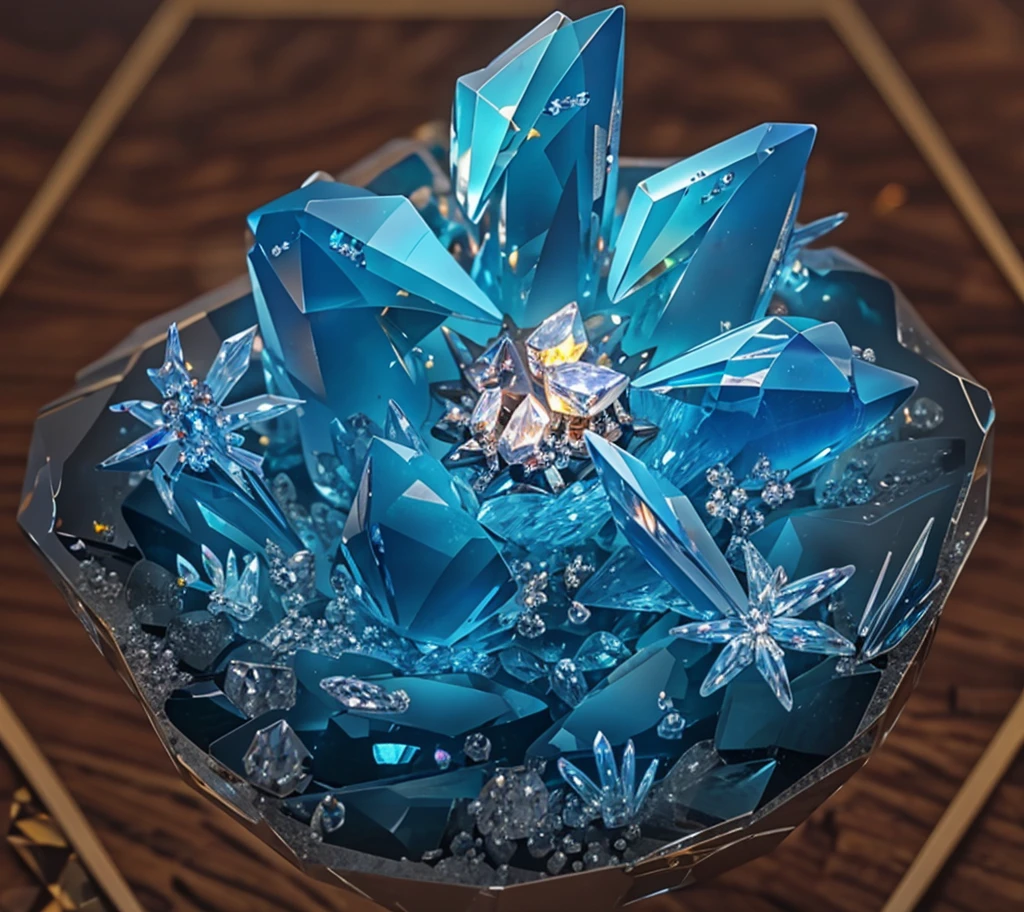 masterpiece, best quality, (((Crystal))), ice material, Beautiful crystal dragon claw,transparent,Luminescence