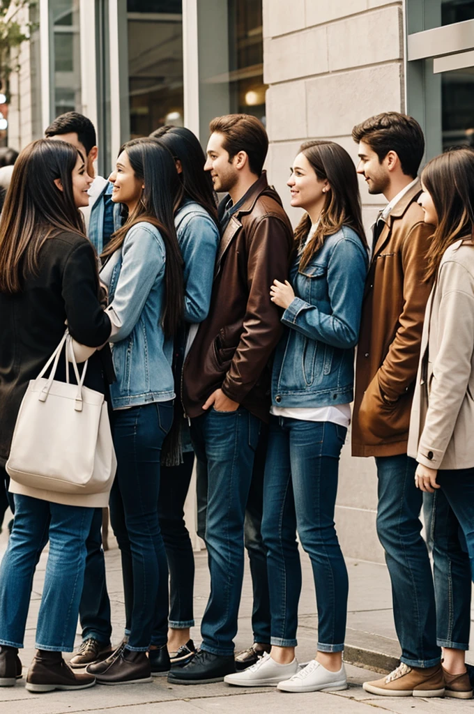 Passersby lined up to love you