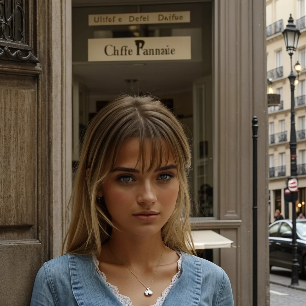 (meilleure qualité, Ultra-détaillé: 1.2), hdr, Des couleurs vives, superbe jeune femme latina, 20 ans, longs cheveux blonds, corps mince, yeux bleus, Décor parisien, tenue élégante, (élégant: 0.5), (Amoureux: 0.7), Les rues parisiennes, paysage charmant, Détails complexes, ambiance romantique, temps ensoleillé, peau délicate, expression captivante, regarder directement la caméra, (Café français: 1.1), moment joyeux, (Perdu dans l&#39;instant: 1.3), (Ville de l&#39;amour: 1.2)

(chef-d&#39;œuvre: 
