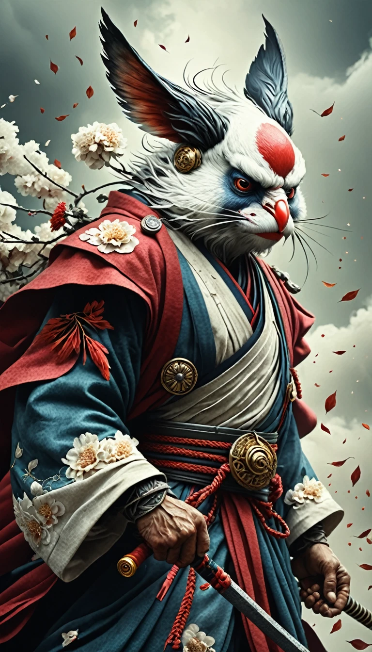 Detailed hyperrealism style photo,Fantasy,ryohei hase,Tengu super detailed,Complex, Poster,Art Station