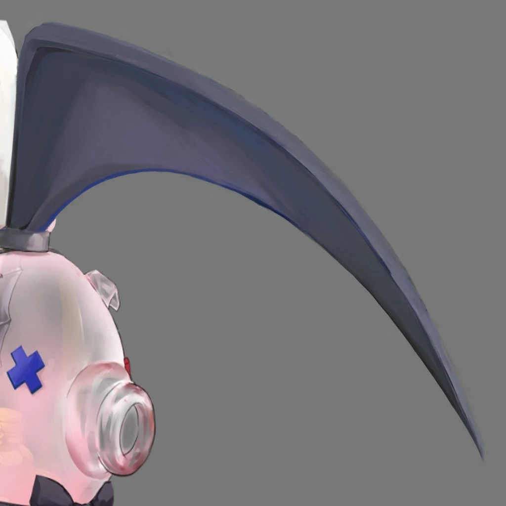 masterpiece, best quality, high details, grey background, no humans, solo, scyther{1.5}, raytraced blade, ultra detail. digital painting, fine details, high resolution and detail,