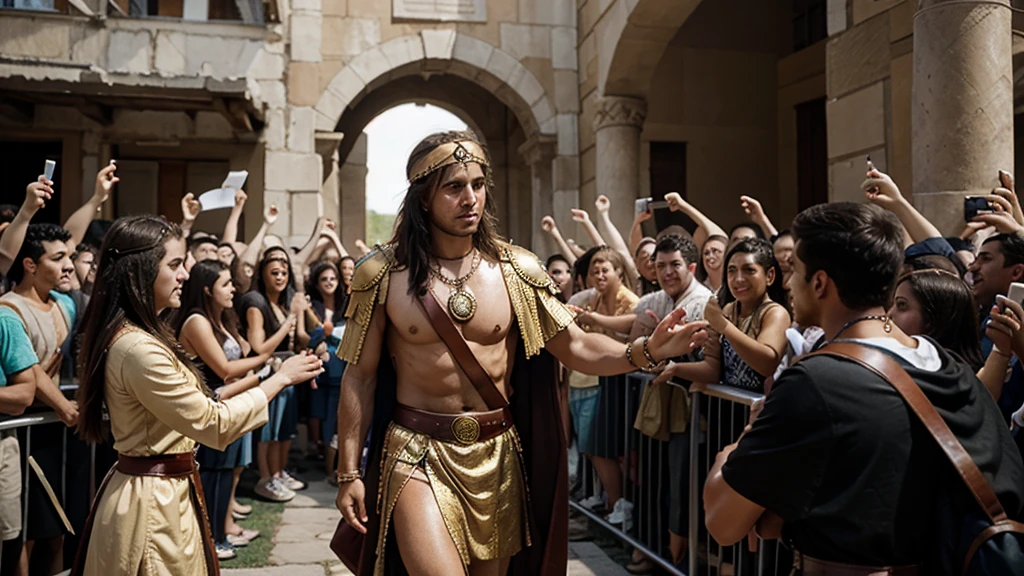 alexander the great greeted by people