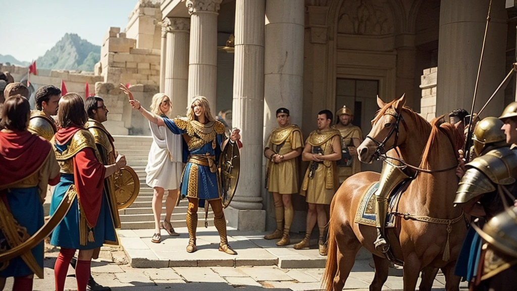 alexander the great greeted by his people