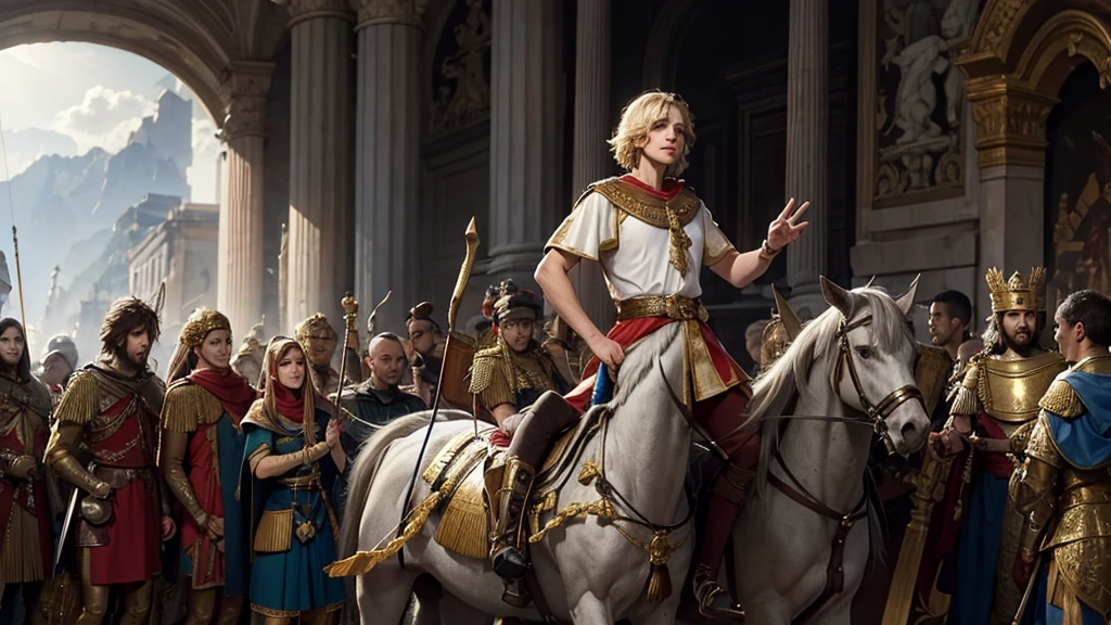 alexander the great greeted by his people