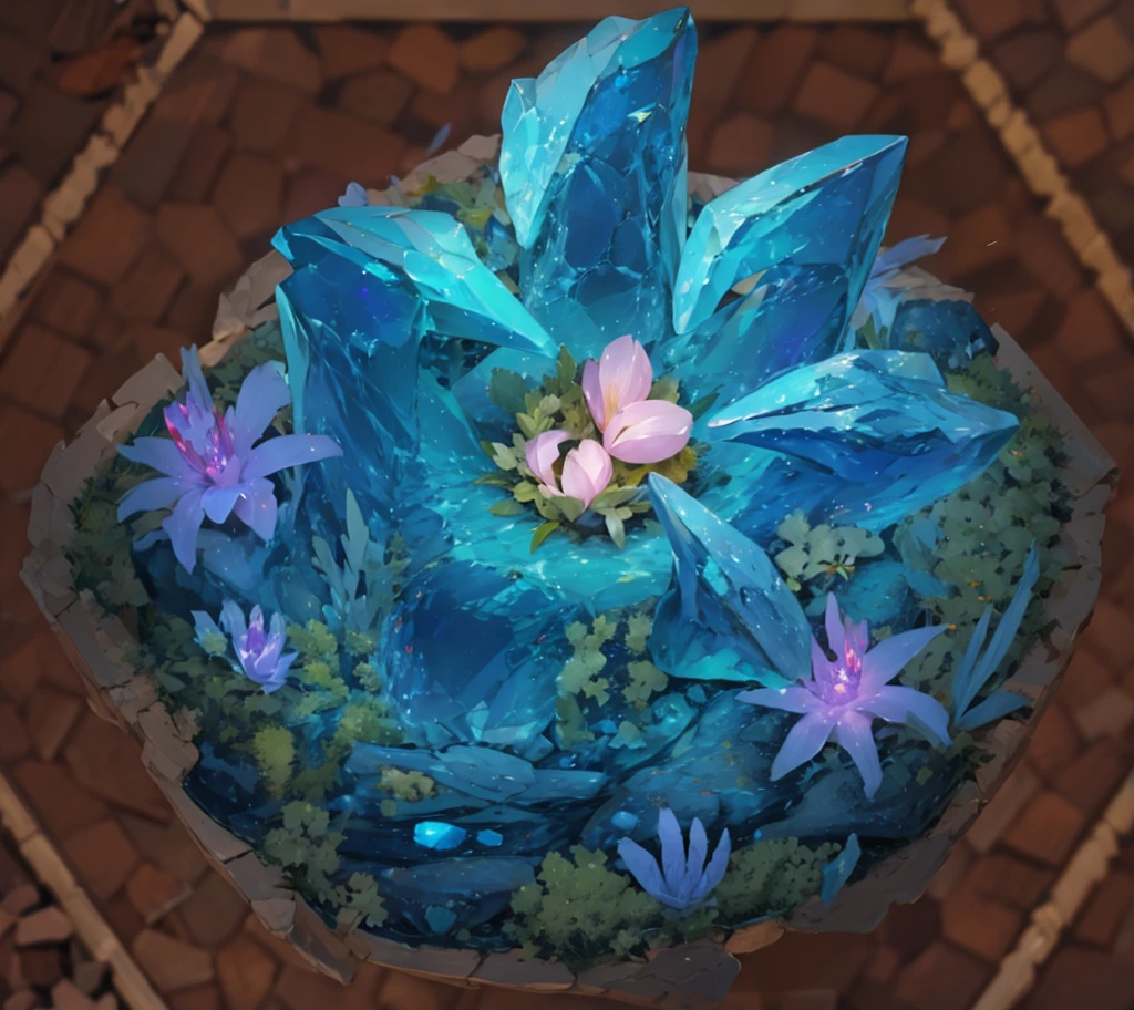 Design of crystal dragon claws formed by translucent crystals, The internal structure is clearly visible through the body. Playing with the refraction of light through crystals