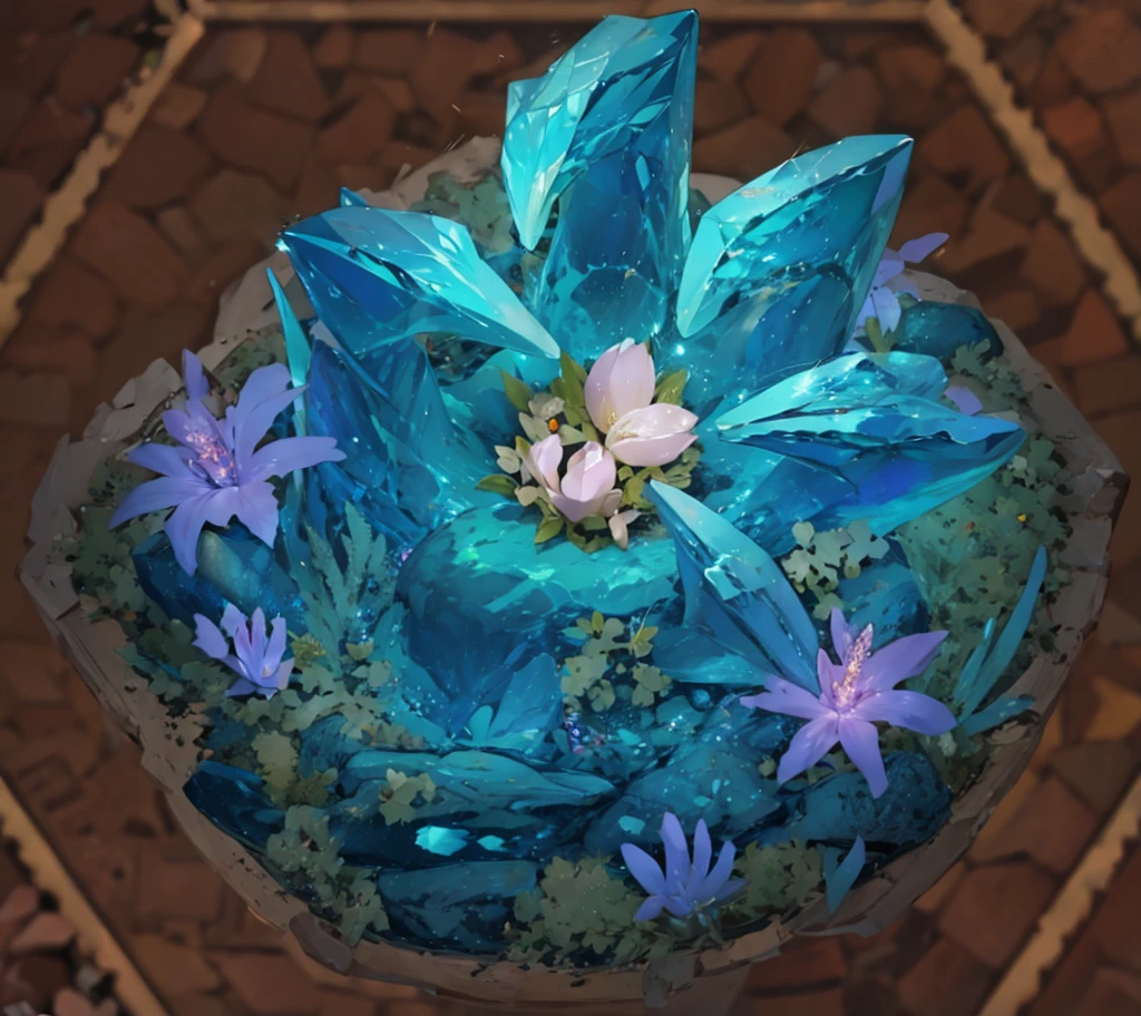 Design of crystal dragon claws formed by translucent crystals, The internal structure is clearly visible through the body. Playing with the refraction of light through crystals