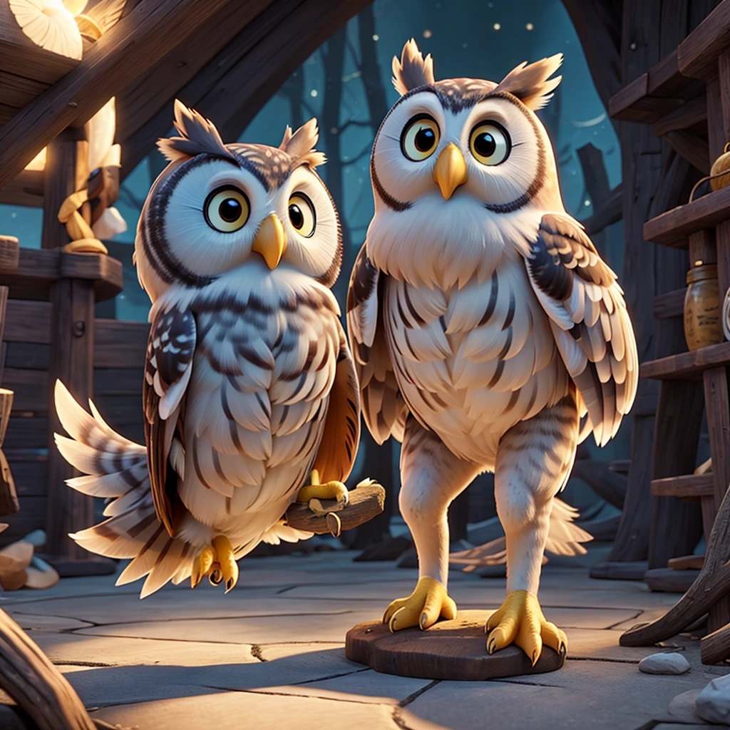 Owl, aura, fighter